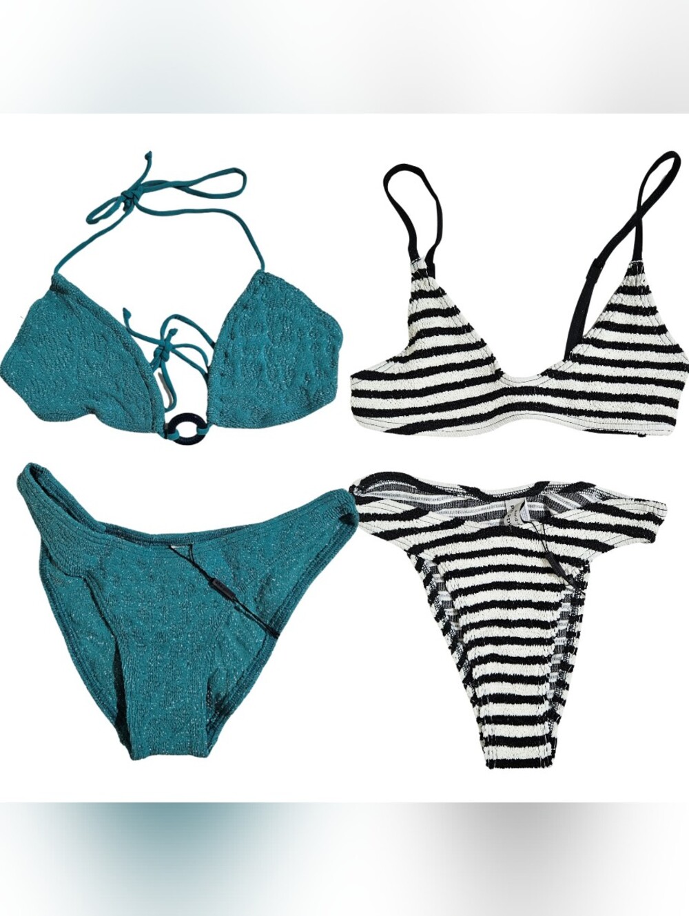 2 BOND-EYE Bikini Sets Edwards/Ingrid & Christy/Sign Brief Metallic Dot Stripe